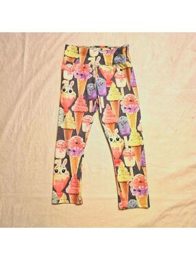 Justice Girls' Ice Cream Print Leggings Size 14/16